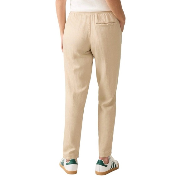 NWT FAHERTY Arlie Linen Pants in Safari Sz XXL - Picture 3 of 8